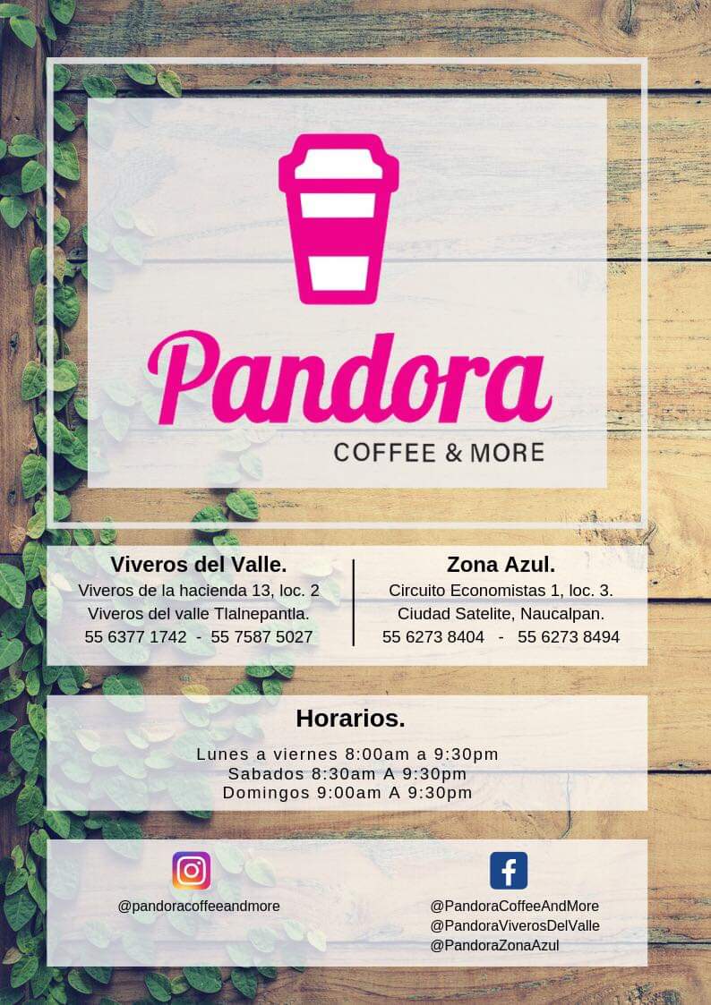 Pandora Coffee & More Viveros Menu - Image 6